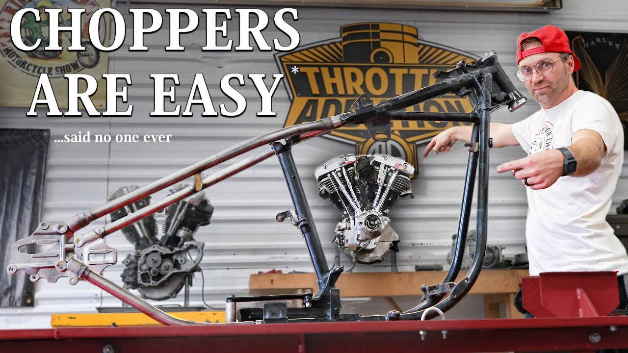 Как сделать хардтейл на Shovelhead с помощью комплекта Shovelhead Hardtail, сделанного в США, с л...