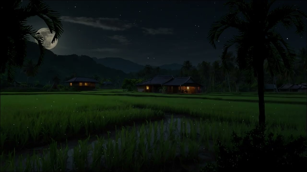 Nighttime Cricket Ambience ASMR | Relaxing Nature Sounds to Sleep, Study, or Meditate 🌙