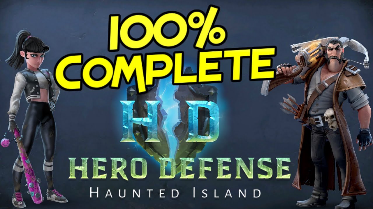 Hero Defense - Haunted Island | 100% Complete!