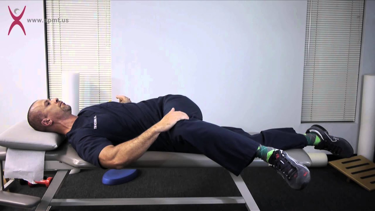 Supine Gluteus Medius Stretch