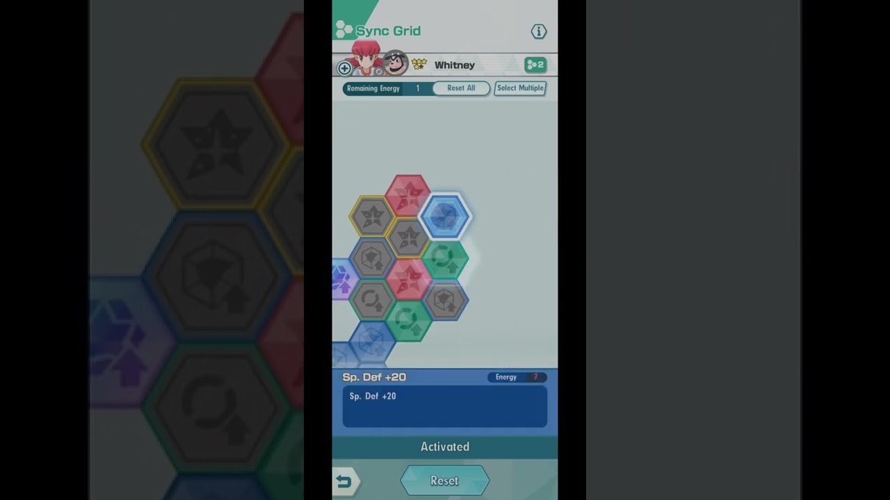 Pokemon Masters Ex Whitney Sync Grid
