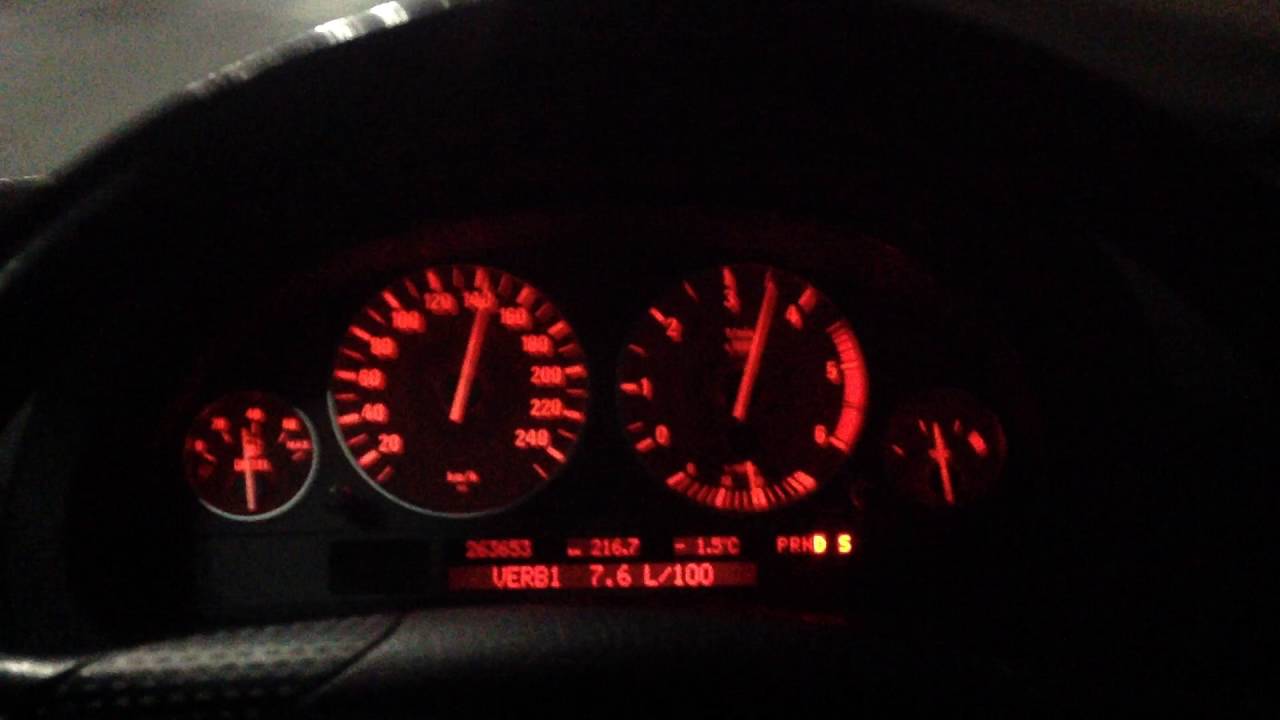 BMW X5 E53 3.0d (218hp) acceleration 0-190km/h