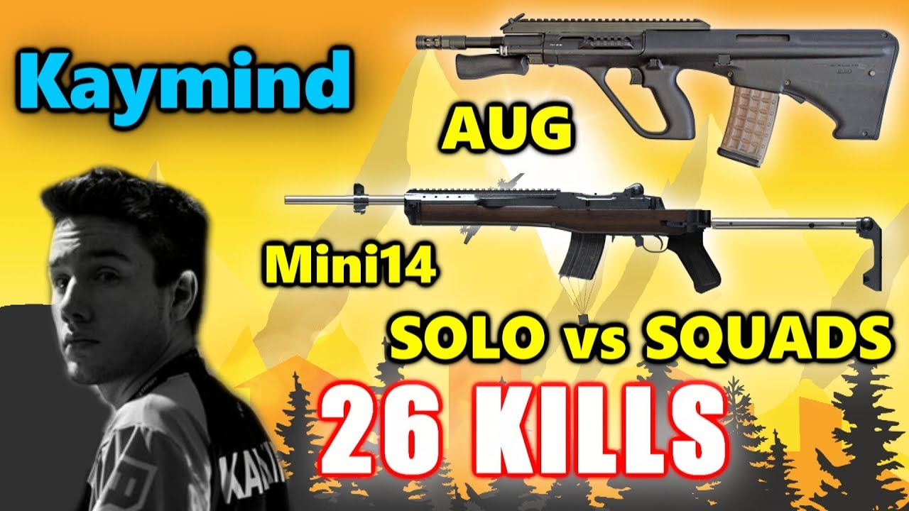 Cloud 9 Kaymind - 26 KILLS - AUG+Mini14 - SOLO vs SQUADS - PUBG
