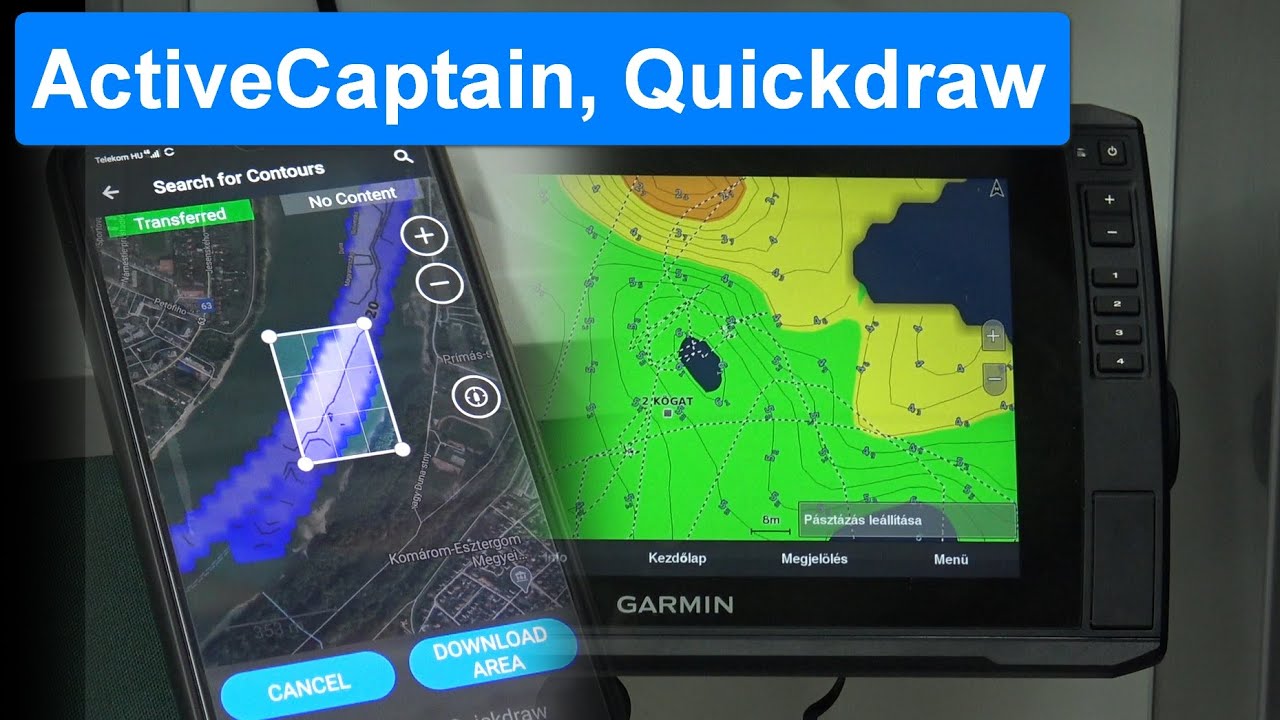 ActiveCaptain alkalmazás és Quickdraw