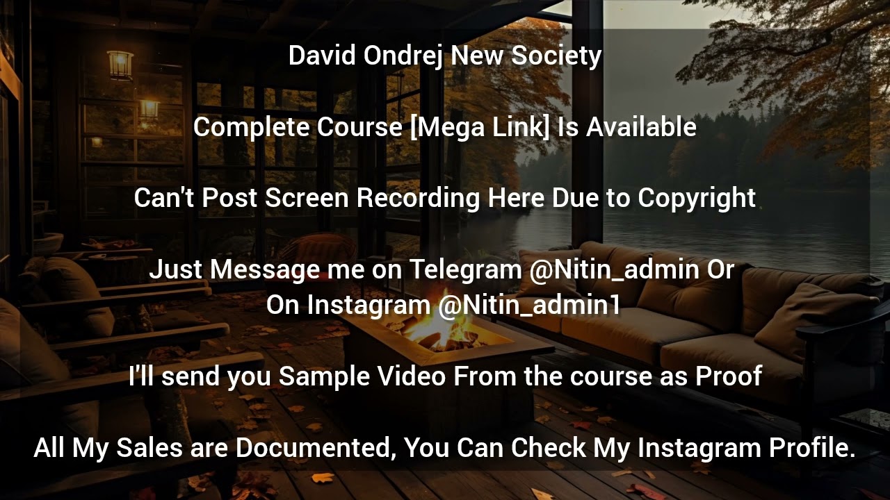 David Ondrej New Society