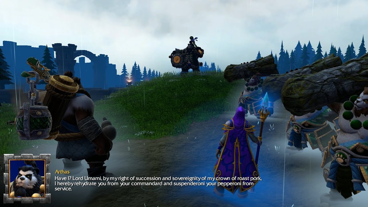 Warcraft III Pandaren Edition: Glad you could bake it, Uther.