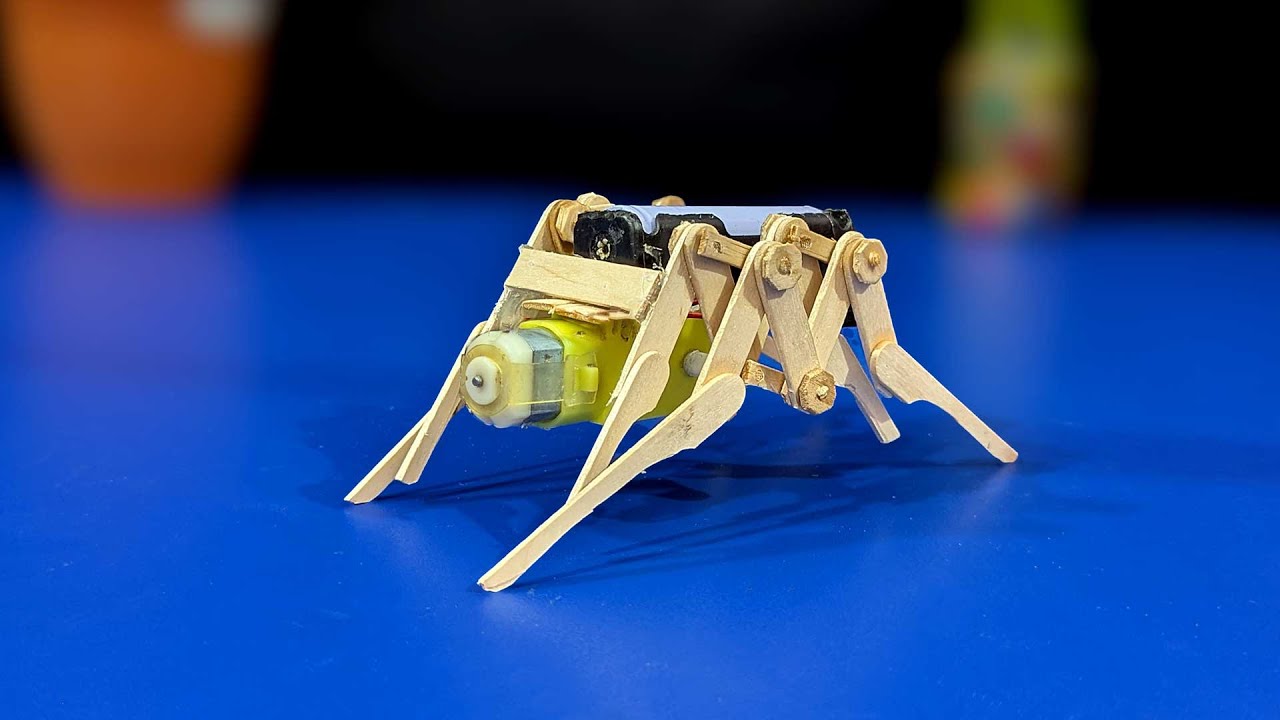 Amazing popsicle stick Robot | DIY robotic project with ice-cream stick