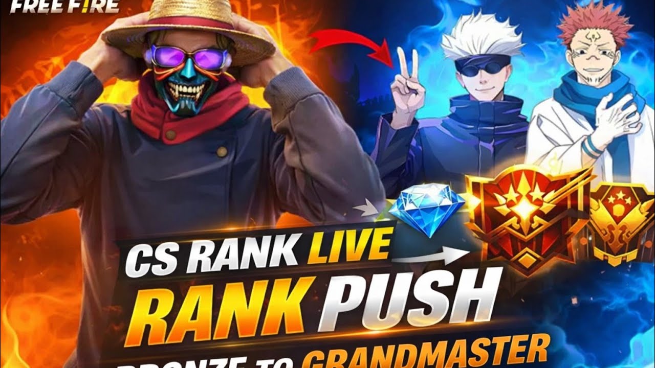 SONU YT LIVE is live! CS RANK PUSH BRONZ TO GRAND MASTER 😱