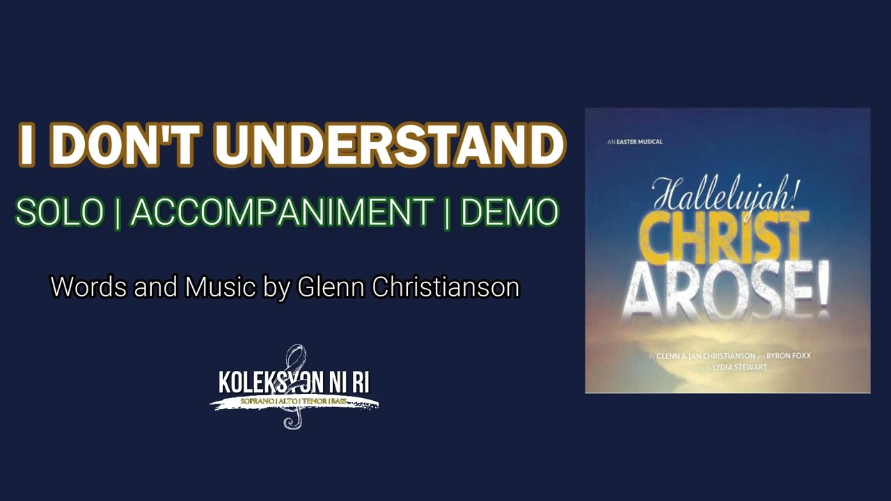 I Don't Understand | Solo | Piano