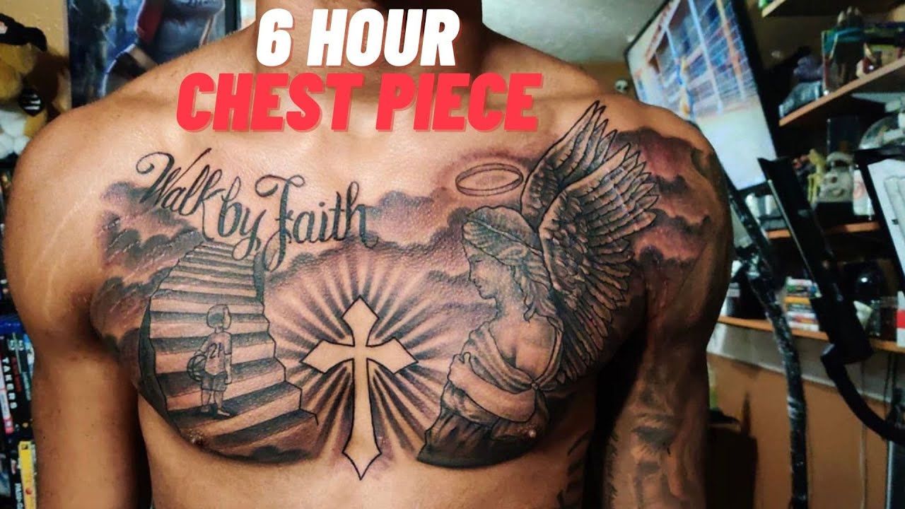 GETTING MY CHEST PIECE//6 Hour Tattoo Appointment