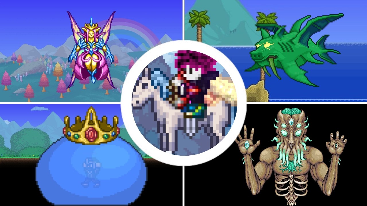 Terraria | All Boss Battles (Expert Mode)