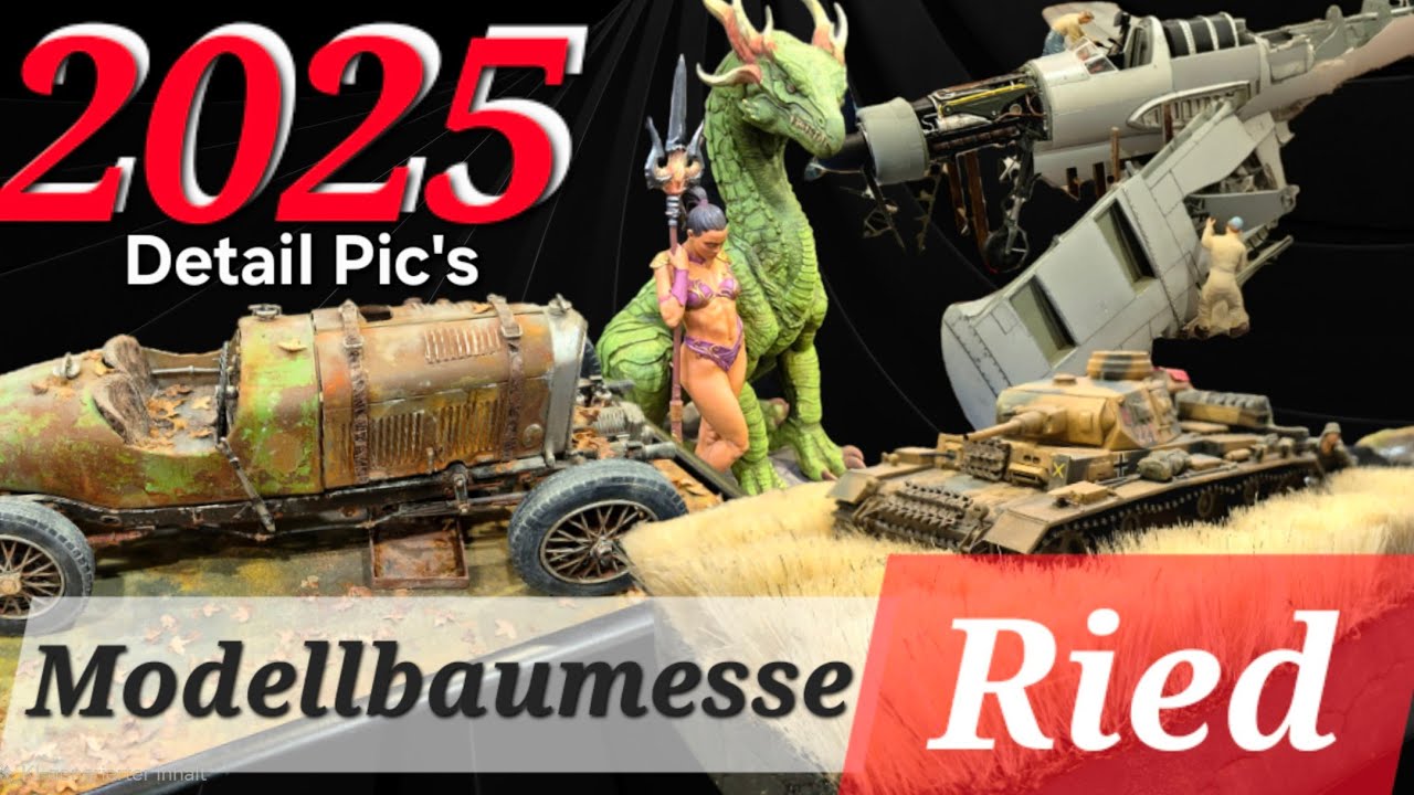 17. Modellbaumesse Ried 2025, Modellausstellung, Ma&szlig;stabmodellbau, 1:35, 1:72, 1:48, 1:16.