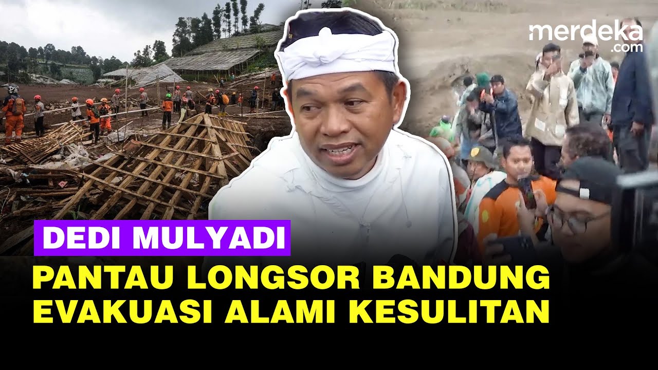 Demul Lihat Langsung Longsor Bandung Barat: Tanah Bertumpuk, Orang Bisa Tenggelam