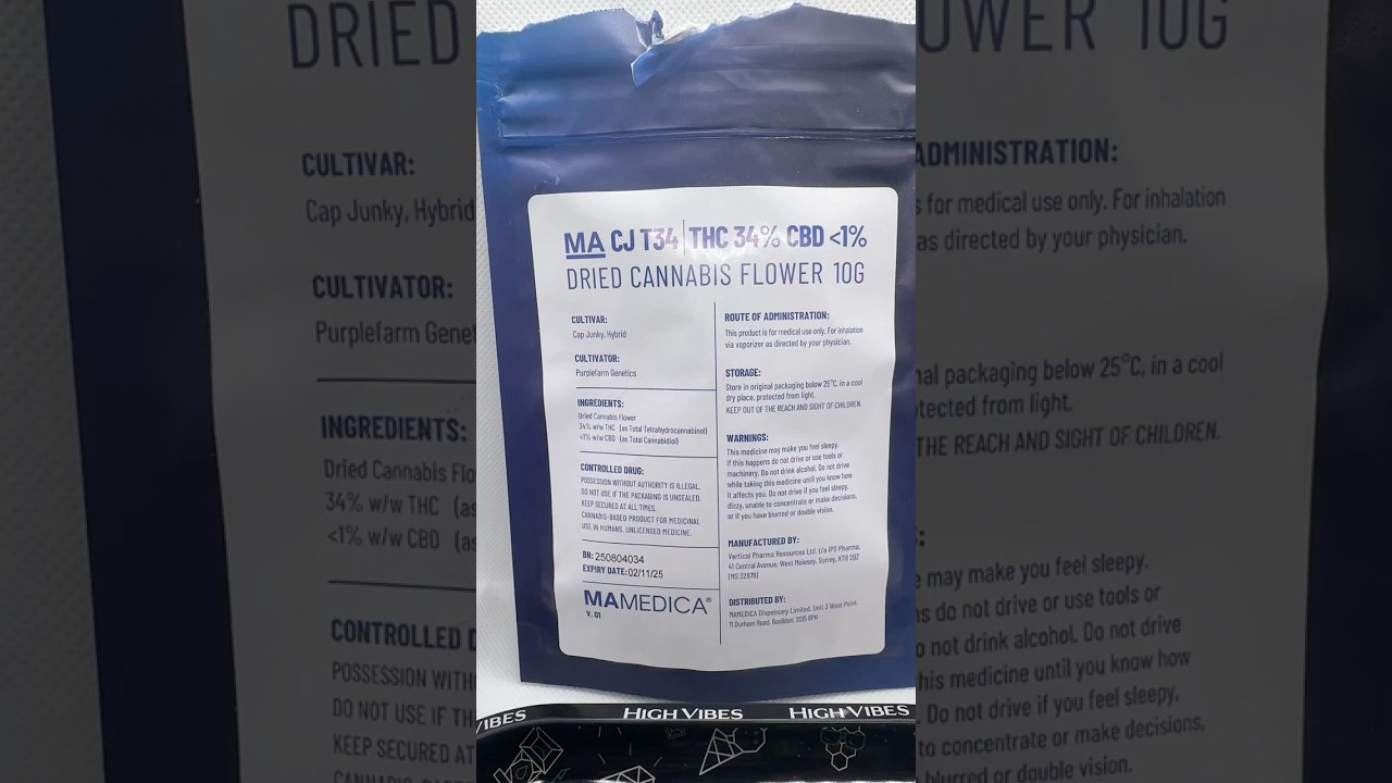 Mamedica | Cap Junky | Uk Medical Flower First Look | 34%👀