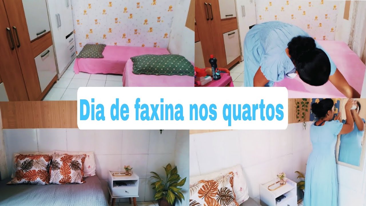 Troquei  as roupas  de cama / lavei o chão/tirei po 