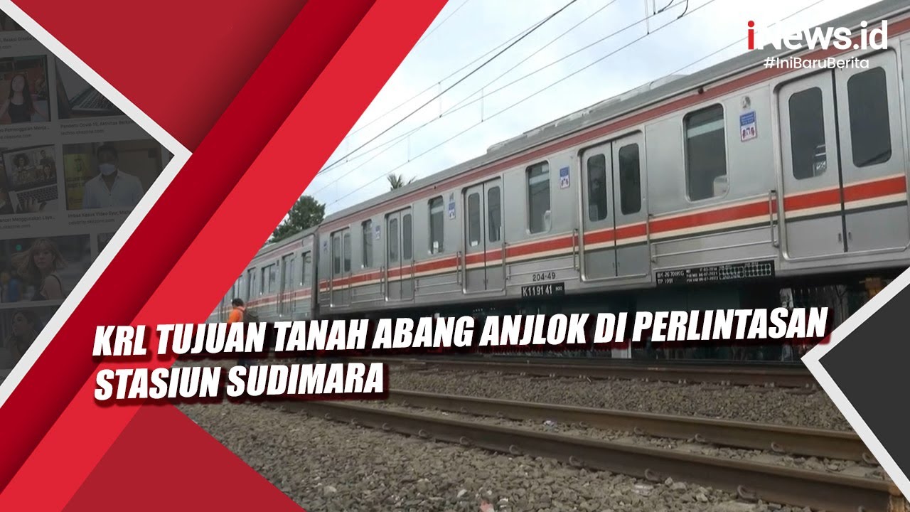 KRL Tujuan Tanah Abang Anjlok di Perlintasan Stasiun Sudimara
