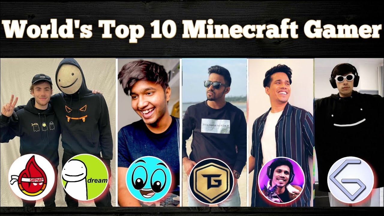 Who Is No.01 Minecraft gamer in World || Top 10 Minecraft Legends 2022 || Techno Gamerz, Dream