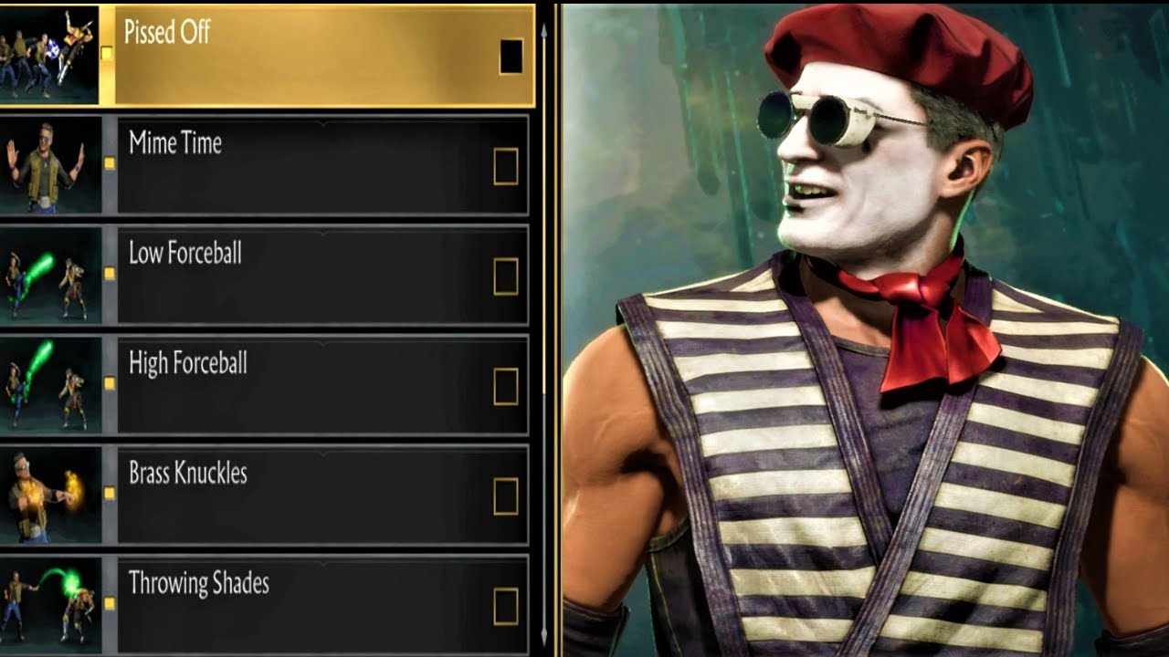 Mk11 - johnny cage Abilities Showcase