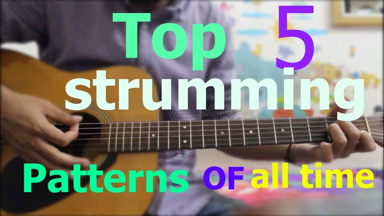 Top 5 Strumming Patterns on Guitar Of all time - Hindi Beginners Guitars lesson easy best