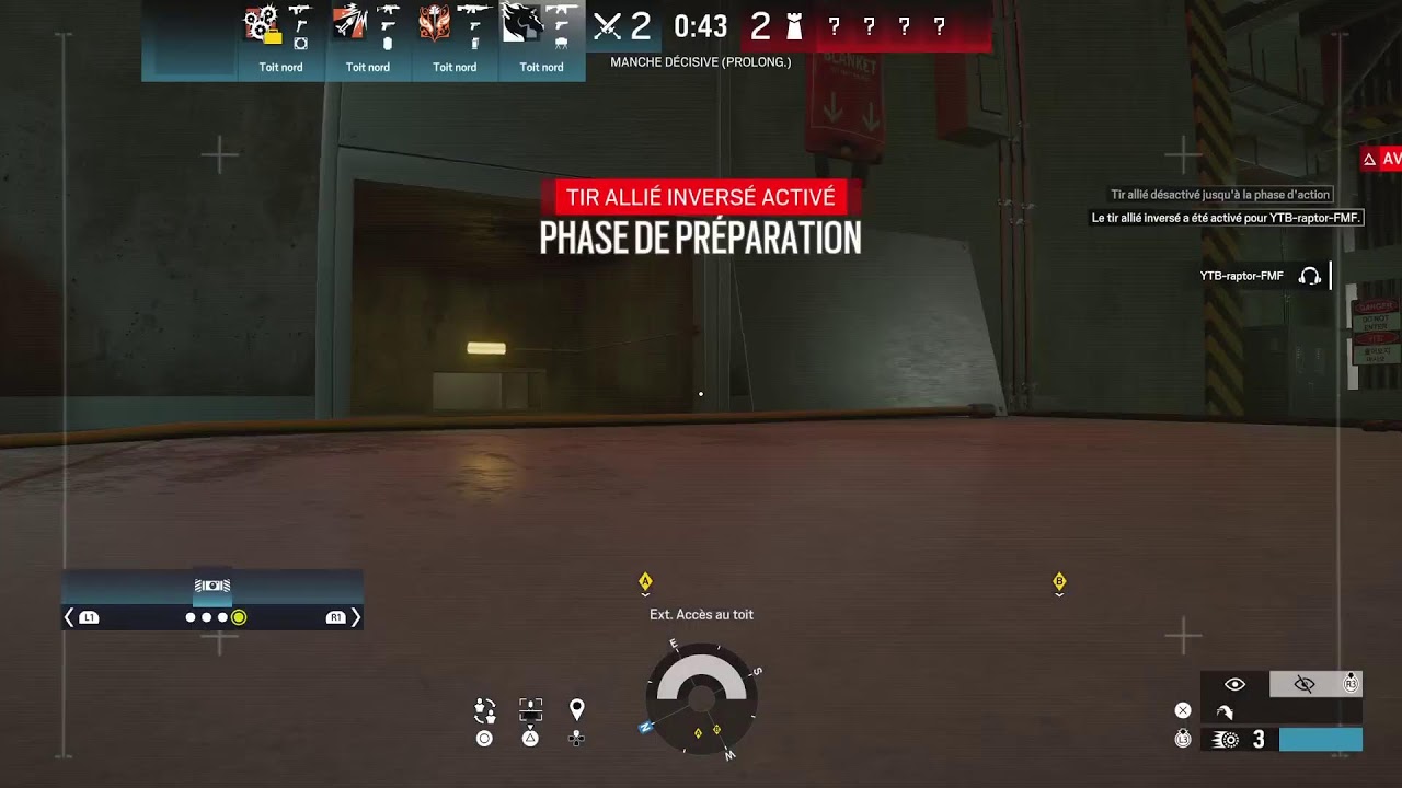 R6 avec mets pote