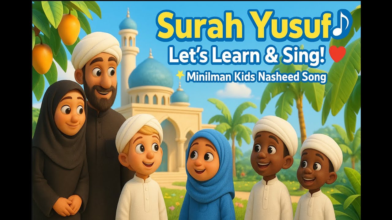 🎵 Surah Yusuf 🎶📖 Let’s Learn & Sing! ❤️✨MiniIman Kids Nasheed Song 🎵