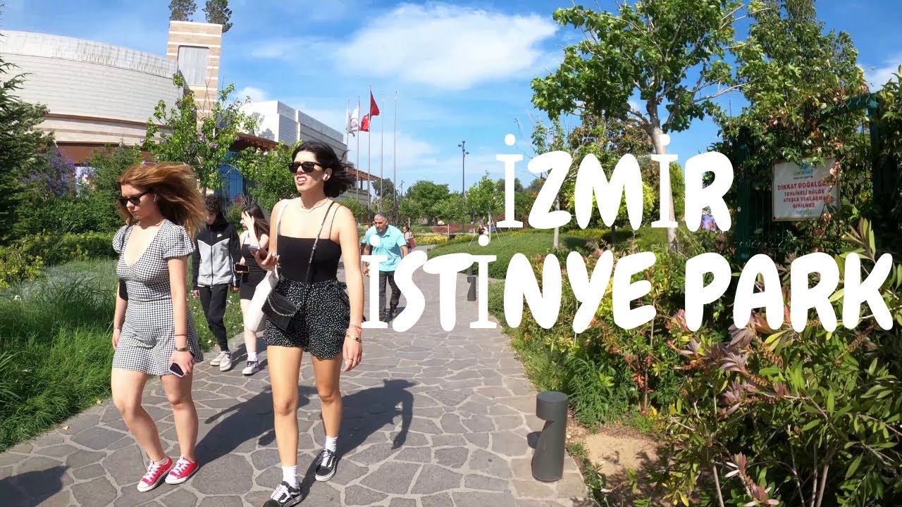 4K 🇹🇷 Walking Streets Izmir - İstinye park. Üçkuyular. Göztepe