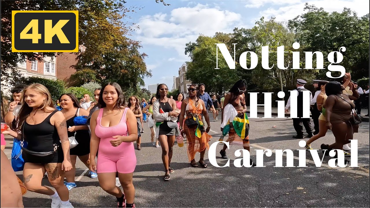 Notting Hill Carnival, London - 4K Walk (2024)