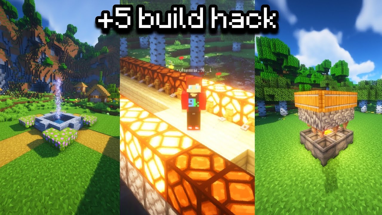 Minecraft:5 MINI Redstone build Hacks!