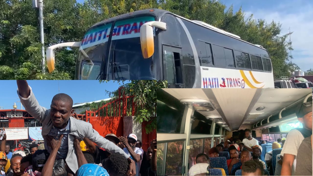 Imaj sa Dwe Pataje Tout kote ,Moun Sendomeng Depote yo jwenn bus pou ale lakay yo ,Ing Claude ,PHDU