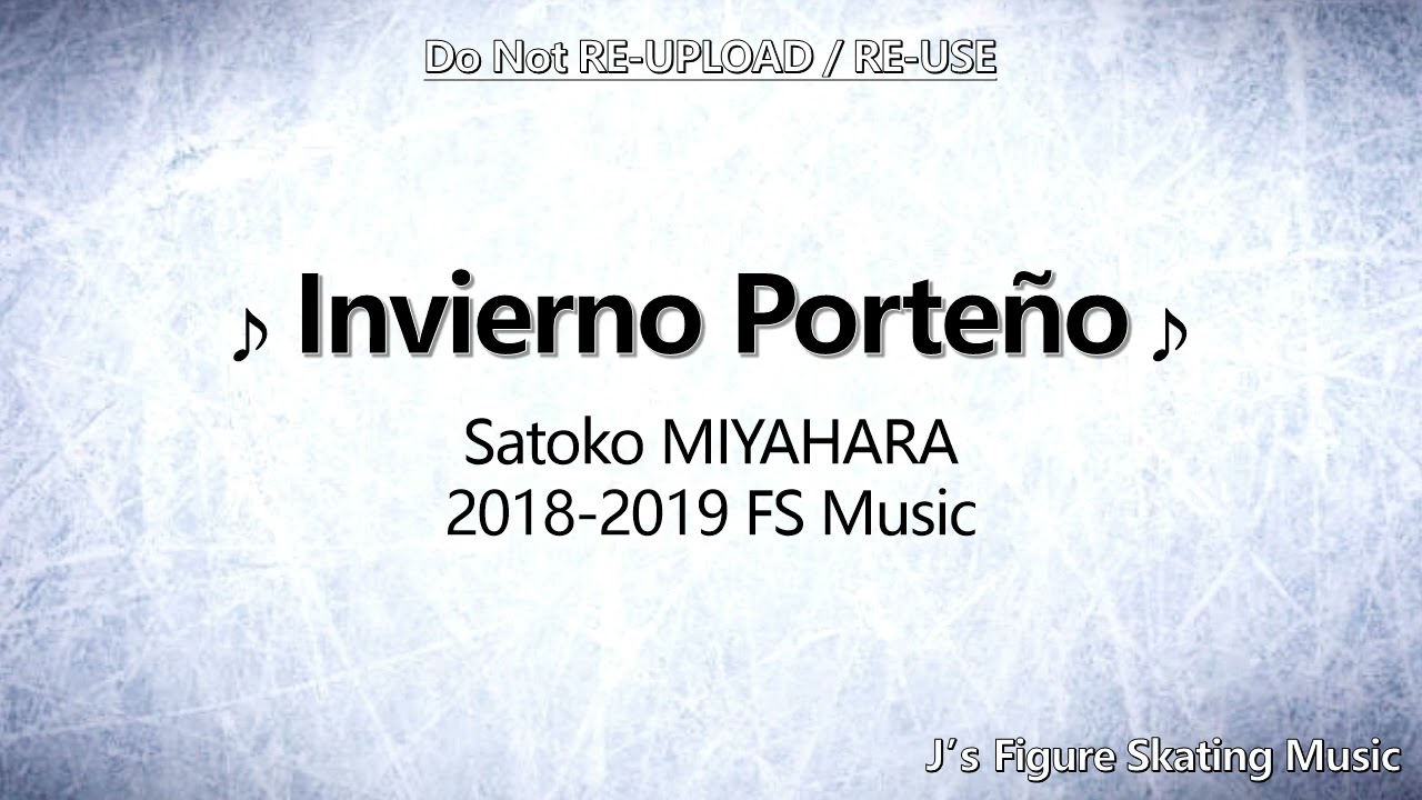 Satoko MIYAHARA 2018-2019 FS Music