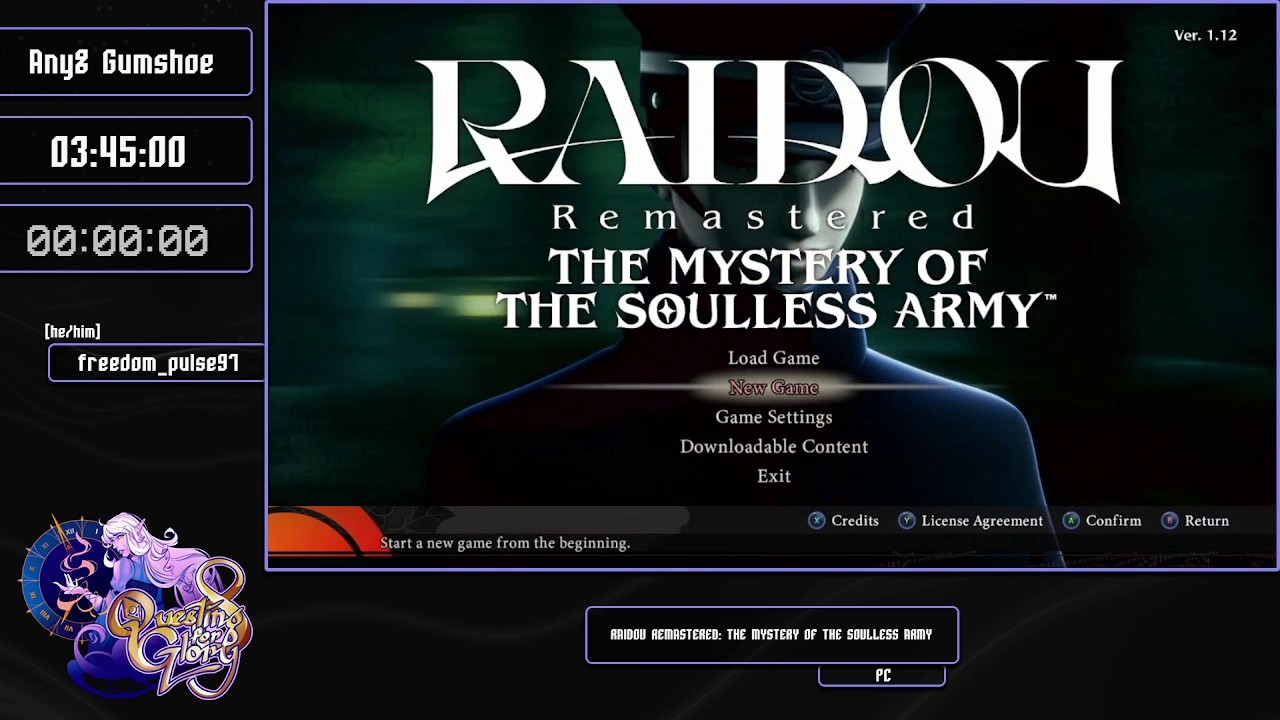 Raidou Remastered Any% Gumshoe by Freedom_Pulse97 - Questing for Glory 8