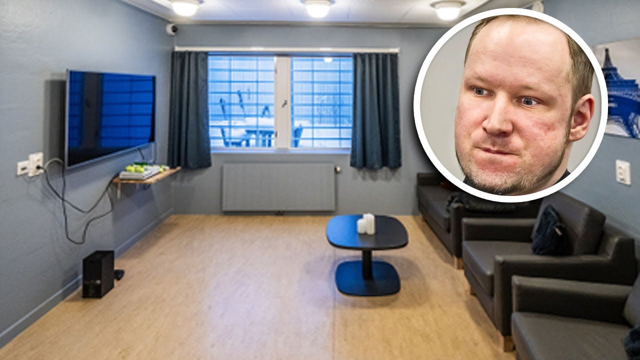 ESTA ES LA IMPRESIONANTE CELDA EN LA QUE VIVE EL MONSTRUO ANDERS BREIVIK, UN INSULTO A SU CRÍMEN