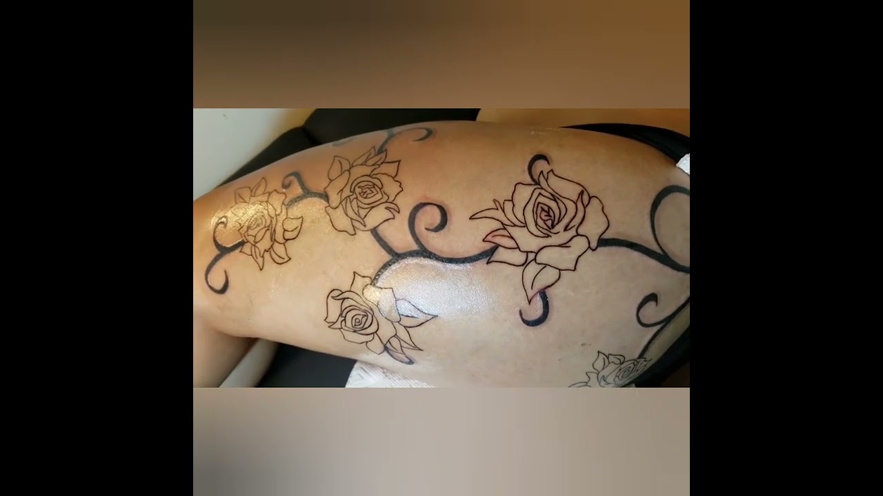 thigh tattoo