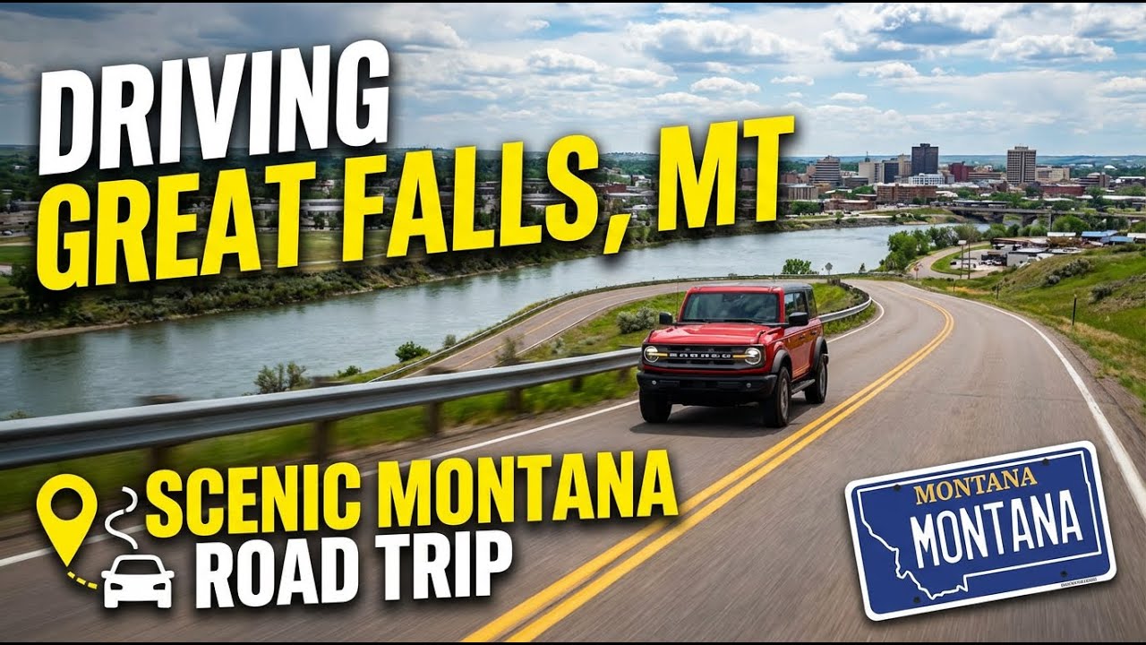 Driving around Great Falls, Montana