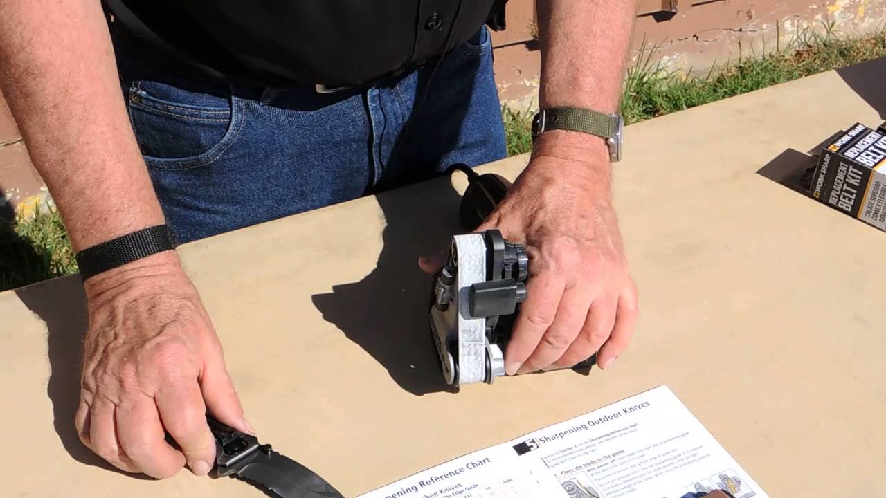 Sharpening a Partially Serrated Knife with the Work Sharp Knife Sharpener