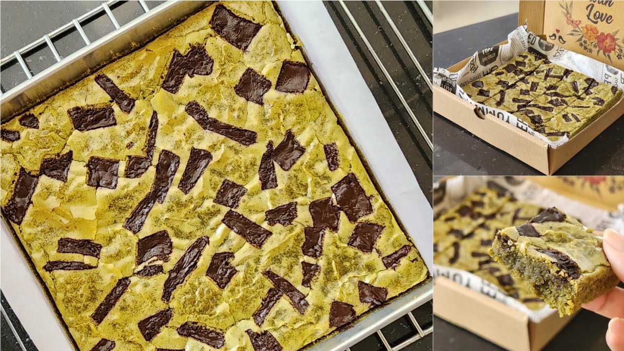 Membuat Matcha Fudgy Brownies