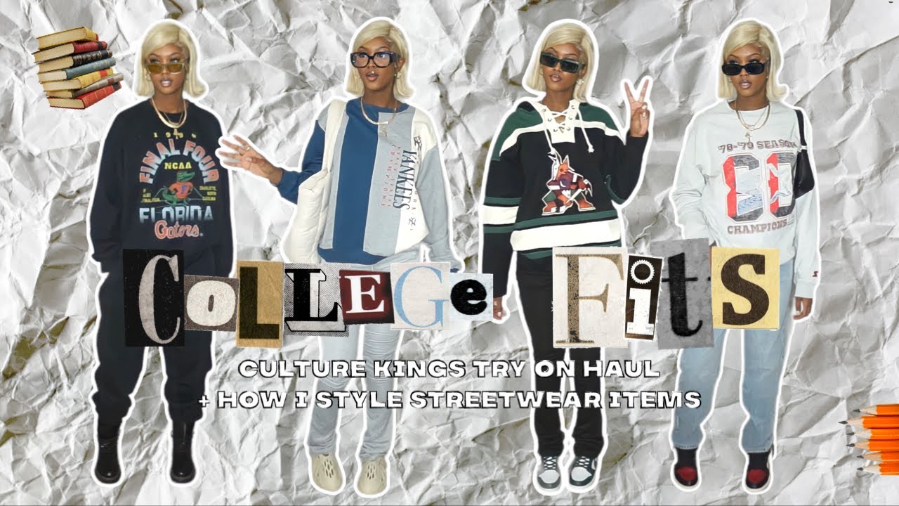 style with me! back to school edition: culture kings try on haul + college outfit ideas