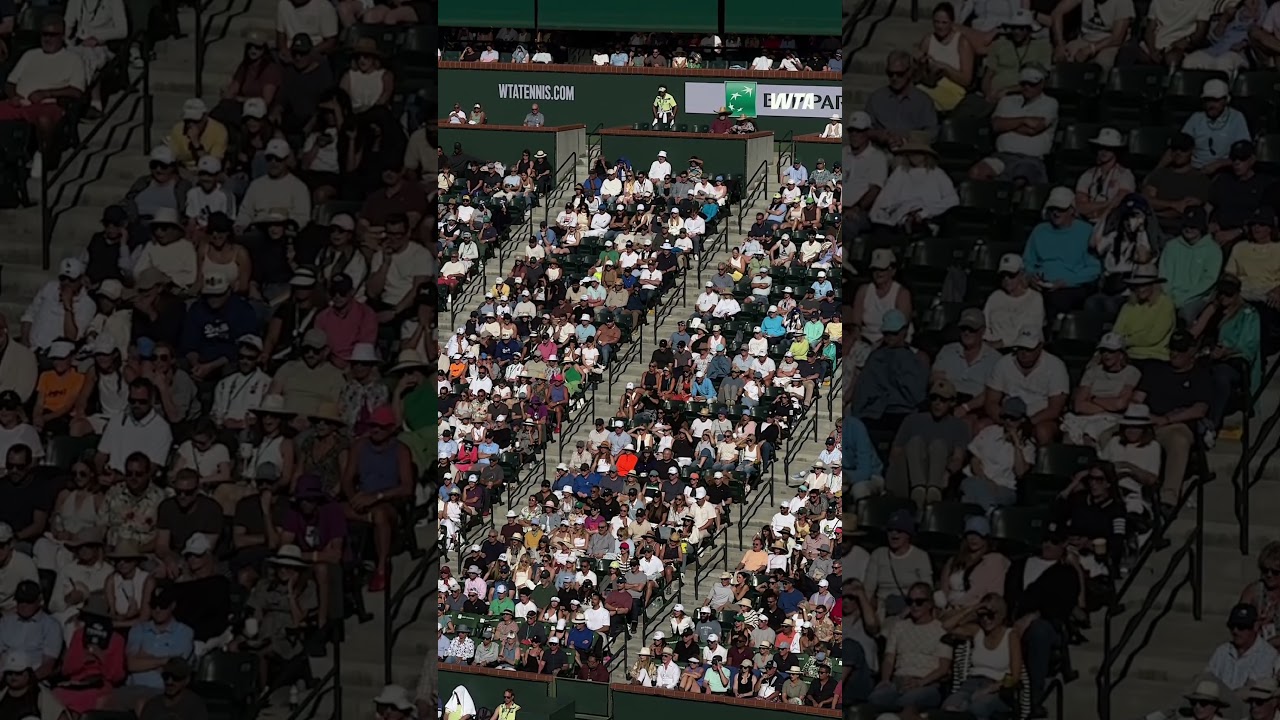 We are ready for these scenes again 🔥👏 #wta #tennis #indianwells #lifestyle #sportsfans