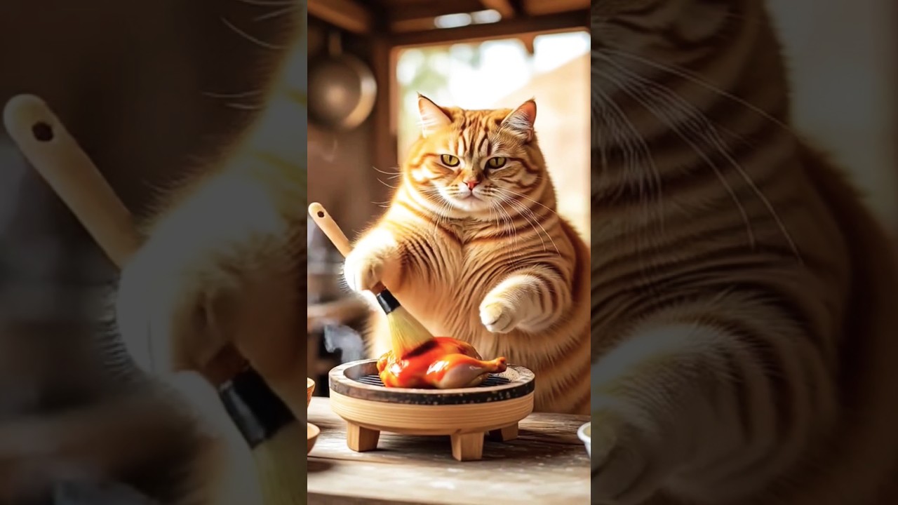 "Cat Vs Chicken 🐱🍗 | Funny Animal Shorts | Epic Twist 😂🔥"