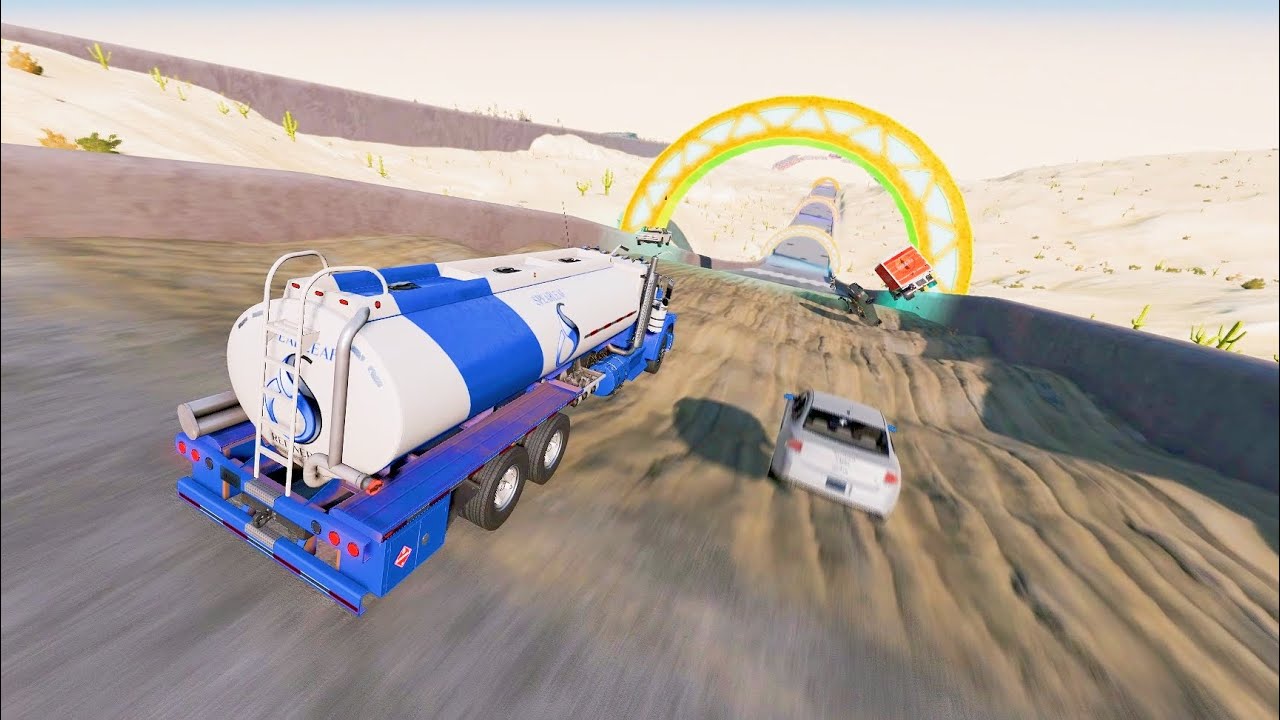 Full Throttle INSANE Long Downhill Mayhem! | BeamNG.drive Epic Crashes & Speed Test #7