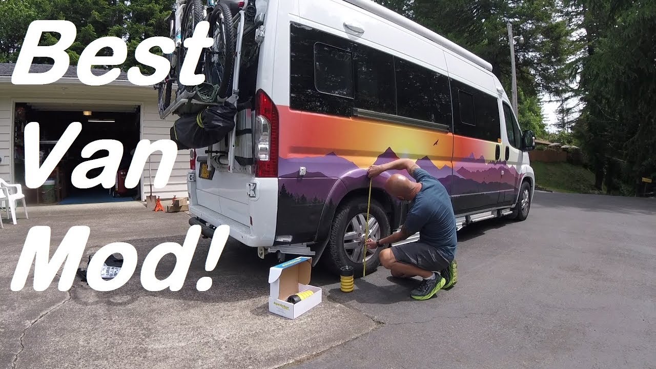 Sumo Springs Install, Before and After Video. Full Time Van Life