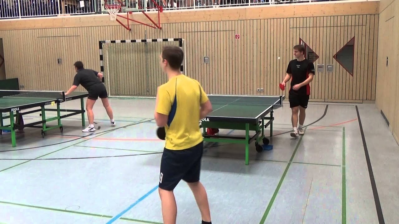 TT Wilhelmsdorfer Weihnachtsturnier 2014 D Finale Choc Ansbach vs Yannick Eichelsdoerfer Bamberg 1