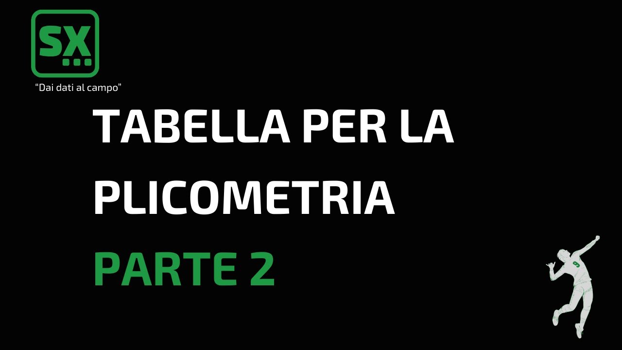 SportExcel: Tabella per la plicometria, AVANZATA