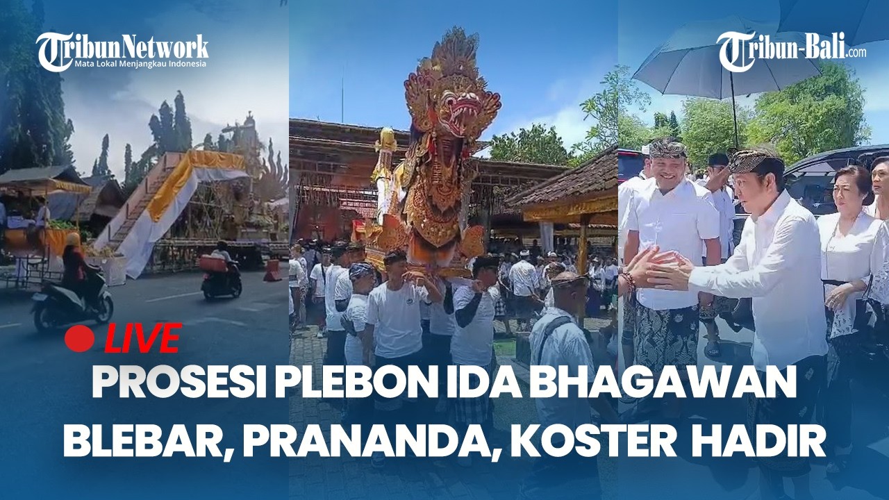🔴 Prosesi Plebon Ida Bhagawan Blebar Gianyar Bali, Prananda Prabowo, Koster Dan Bupati Se Bali Hadir