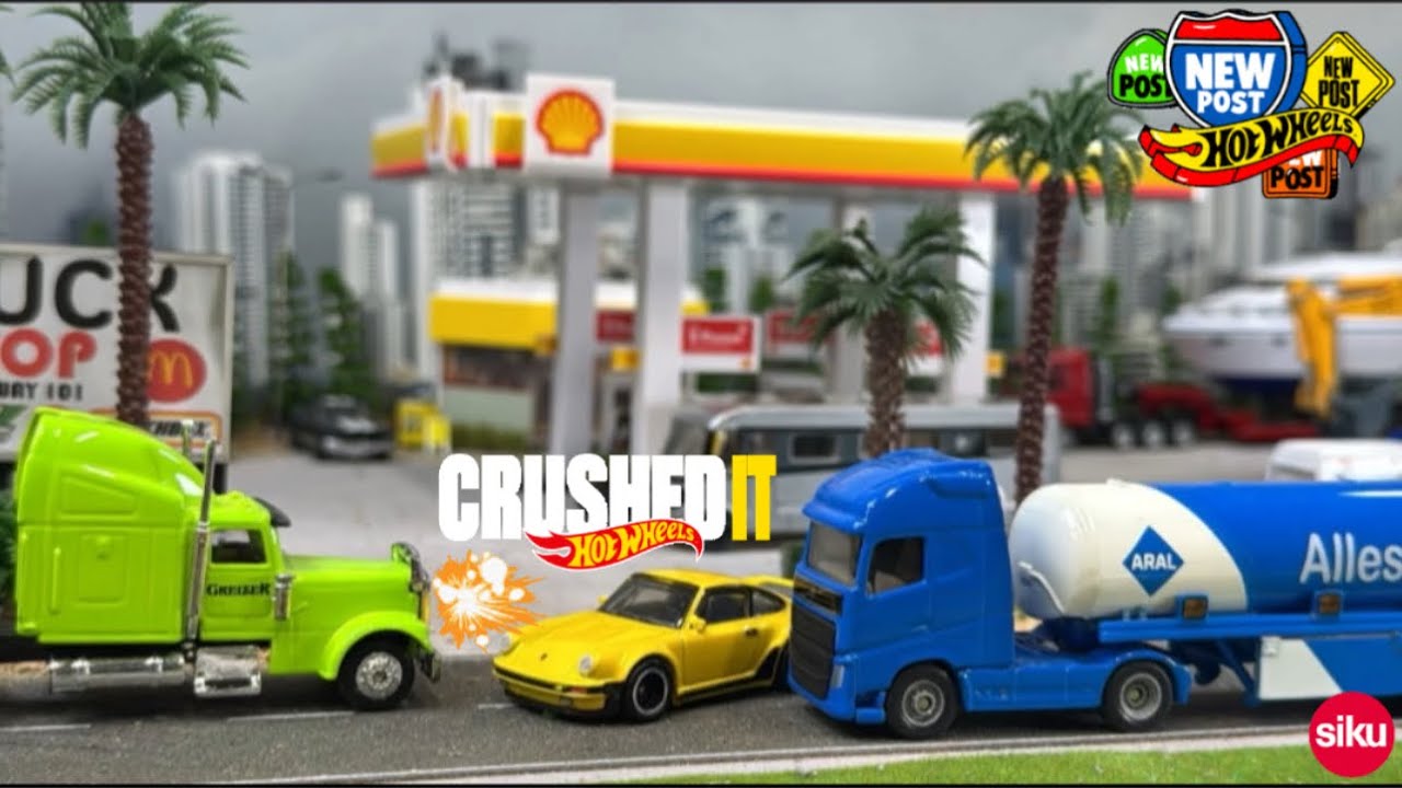 Diecast Stop Motion | Hot Wheels HEAVY HAULERS | Trucks & Tractors  | 1:64 scale | The Truck Stop