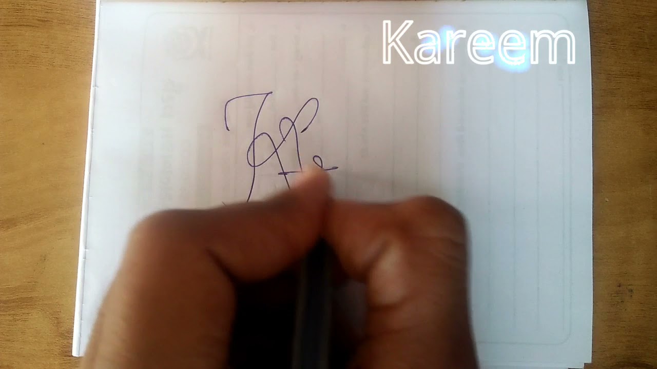 40👍Sign|StylishSignatures|How to create Signatures|Signature of Kareem #pritsignatures#kareem