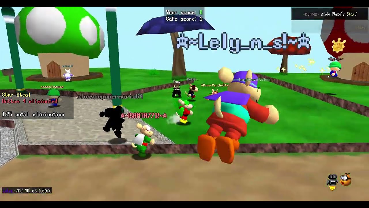 [2nd place] Super Mario 64 Coop Deluxe | Drench Game | Star steal win but with the dogman and bambi