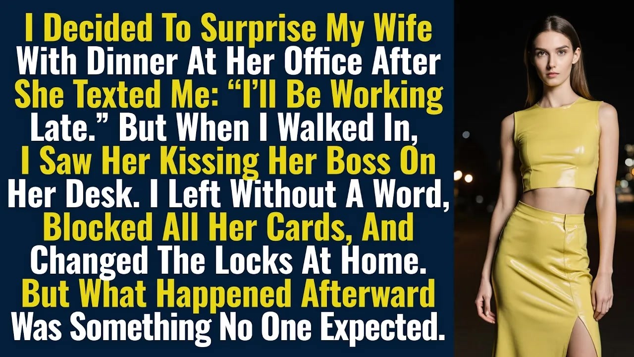 I Decided To Surprise My Wife With Dinner At Her Office After She Texted Me： “I’ll Be Working...
