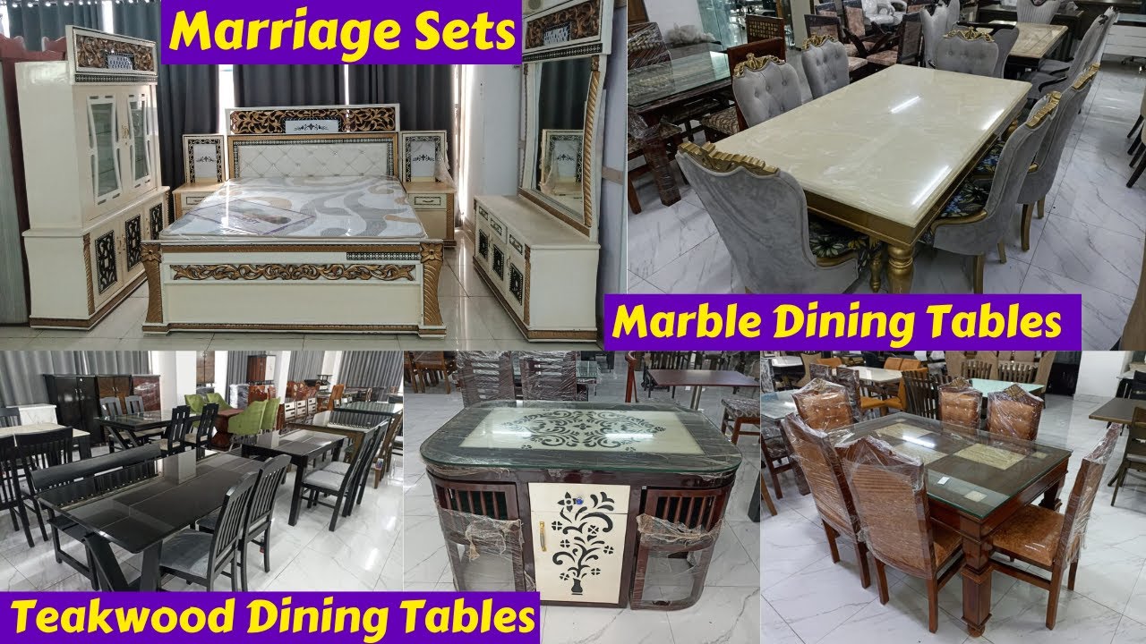 Teakwood & Marble Dining Tables | Marriage Sets in hyderabad with cheapest prices