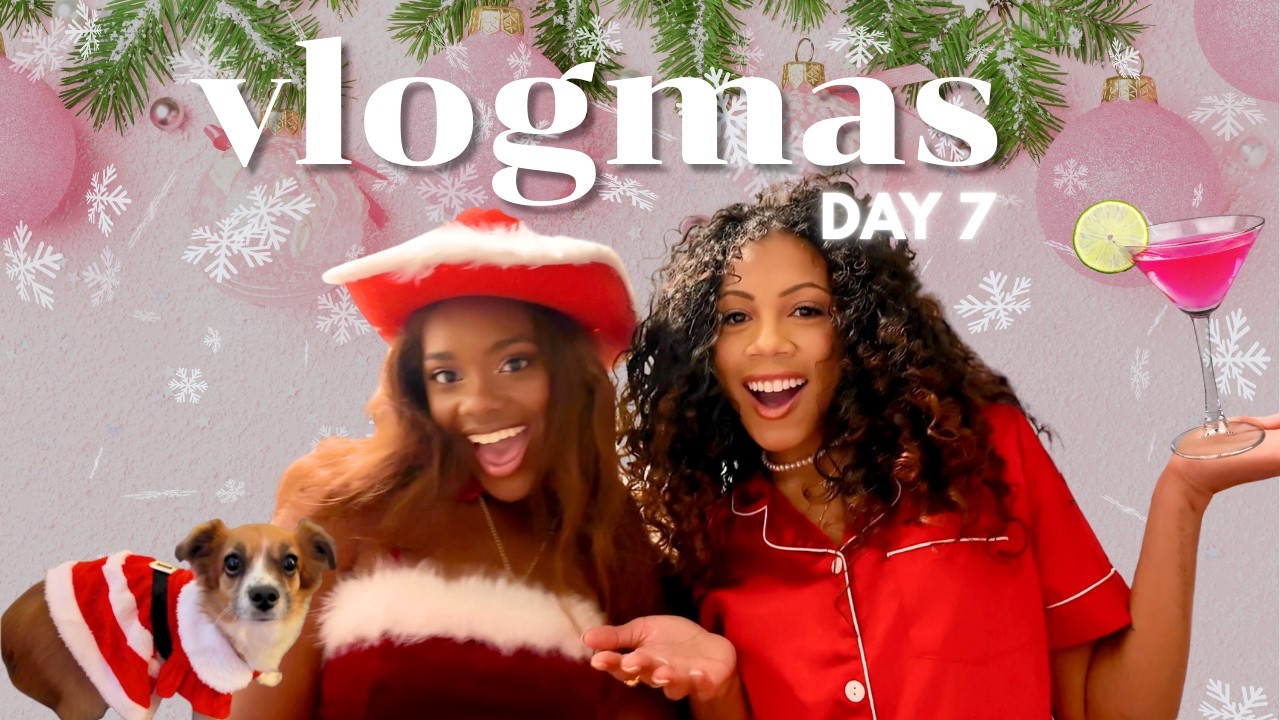 vlogmas day 7 ☃️ | nyc girls night pajama party + ice skating